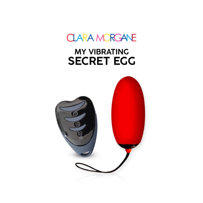 Επαναφορτιζόμενο Δονούμενο Κολπικό Αυγό My Vibrating Secret Egg με Remote Control (Κόκκινο) - Clara Morgane