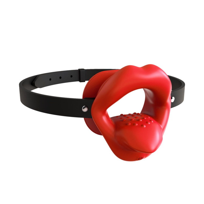 Kiotos Vibrating Mouth Gag Silicone Lips & Tongue