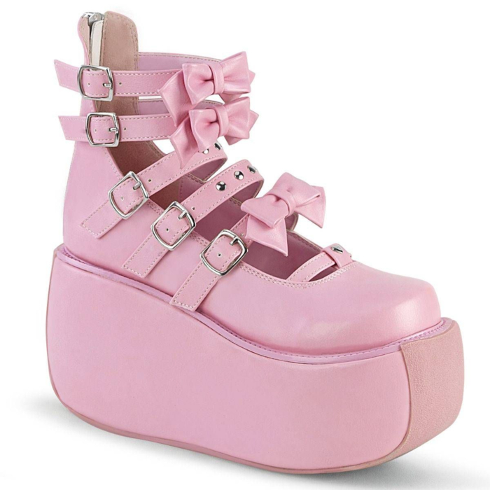 Strappy Ankle Boot Back Zip 