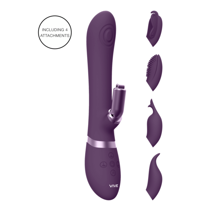 Etsu - Pulse Wave G-Spot Rabbit & Clitoral Stimulator - Purple