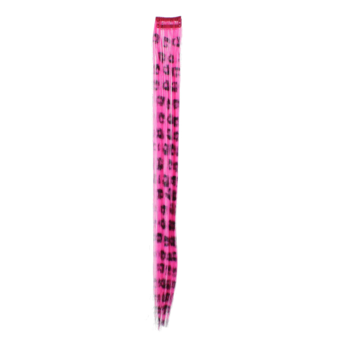 Aprox. 40cm Pink Leopard Print Hair Highlights/ Extensions