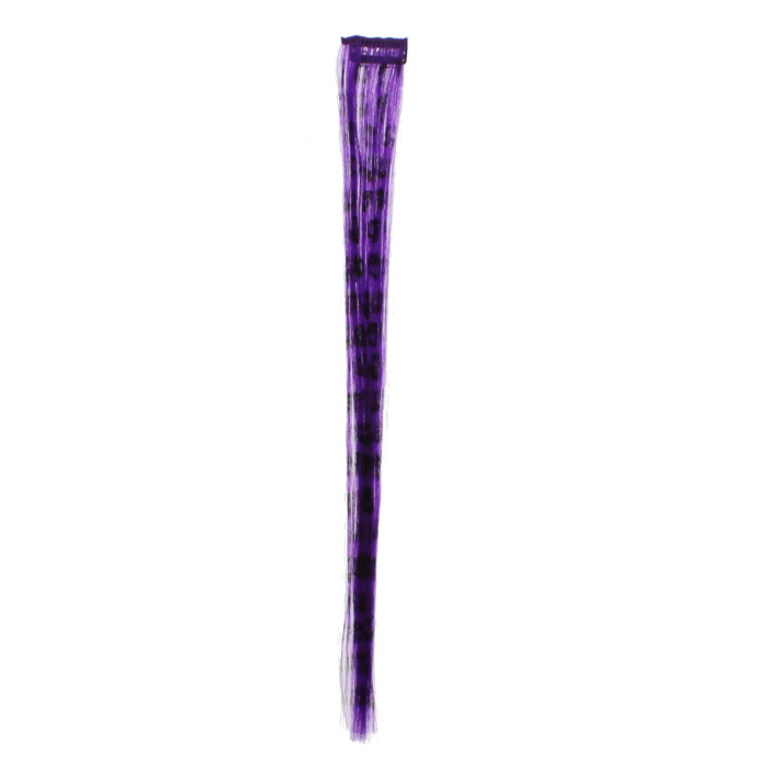 Aprox. 40cm Purple Leopard Print Hair Highlights/ Extensions