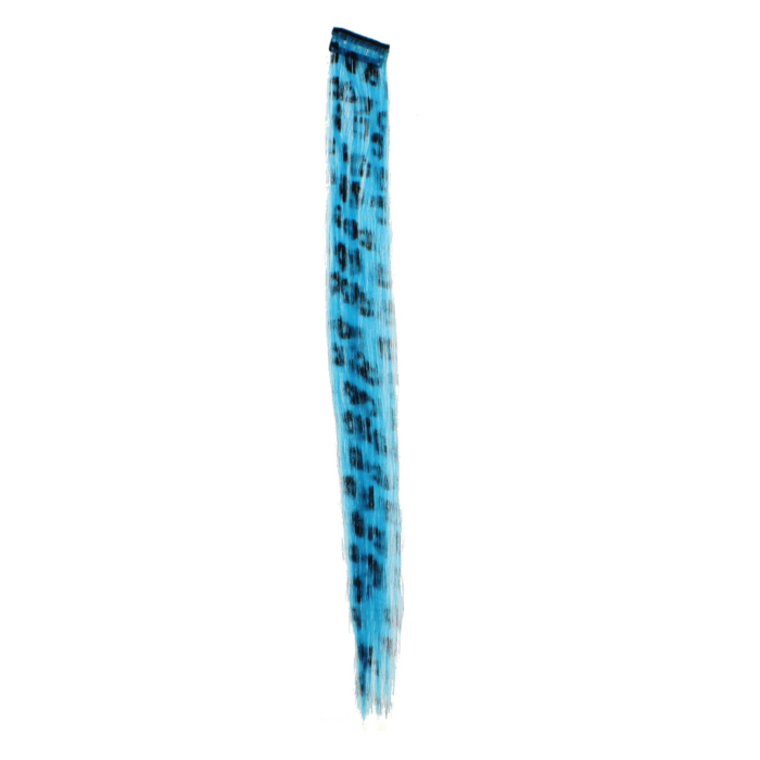 Aprox. 40cm Turquoise Leopard Print Hair Highlights/ Extensions